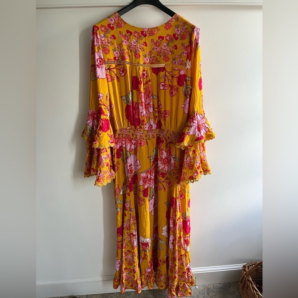 Free People Penny Printed Maxi Bodysuit Size Large NWT - Picture 7 of 17